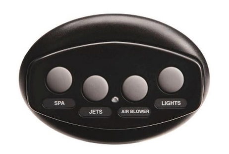 Pentair iS4 Spa-Side Remote Control | 4 Button Black 50 ft Cable | 521891