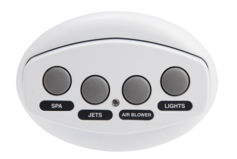 Pentair iS4 Spa-Side Remote Control | 4 Button White 150 ft Cable | 521887