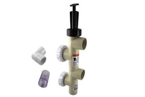 Pentair Backwash Valve for use with DE & Sand Filters | Push-Pull Valve | 2" PVC with Unions | 263064