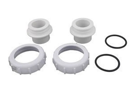 Pentair 1.5" & 2" White Bulkhead Union Replacement Set Pool and Spa Filter without Valve | 271096